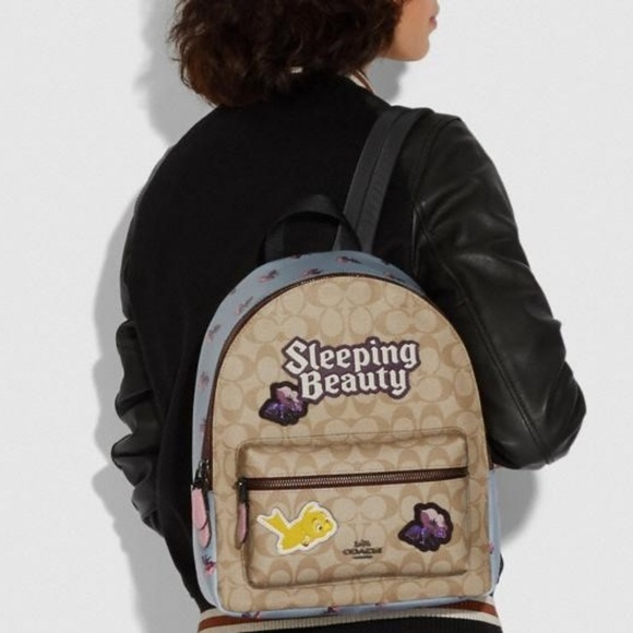 DisneyX Coach Md Charlie sleeping beauty Backpack - Picture 3 of 3